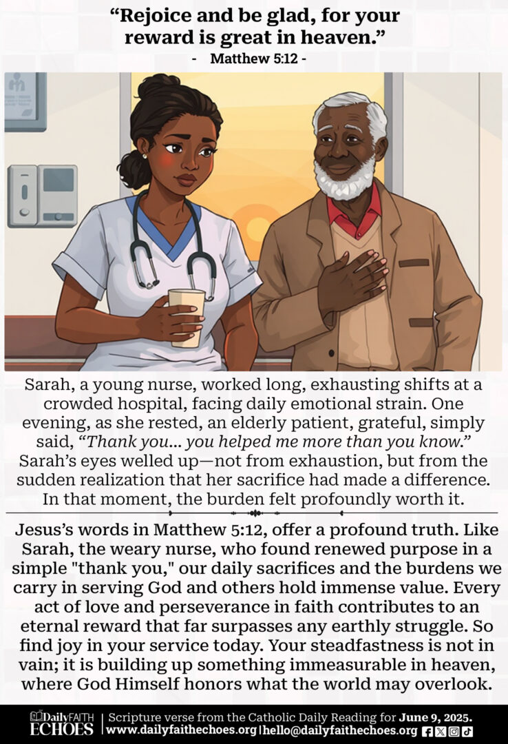 Finding Joy in Service: A Reflection on Matthew 5:12